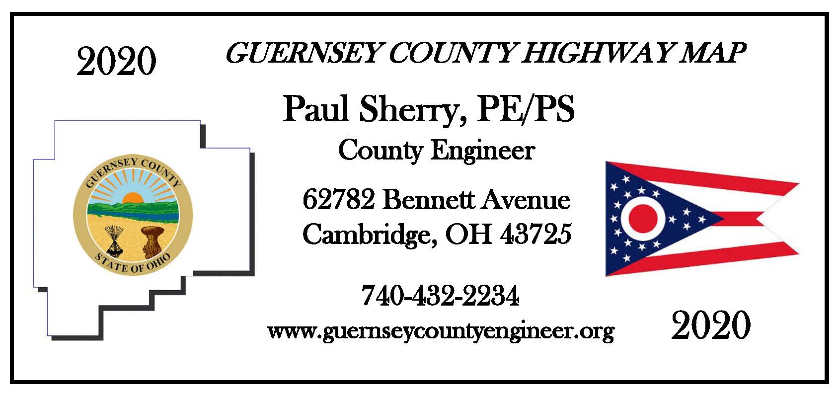 2020 Guernsey County Highway Maps